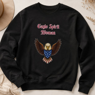 Sweatshirt Femme de l'esprit de l'aigle Design patriotique am