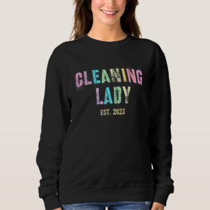 Sweatshirt Femme de ménage vintage 2023 Concierge Entretien m