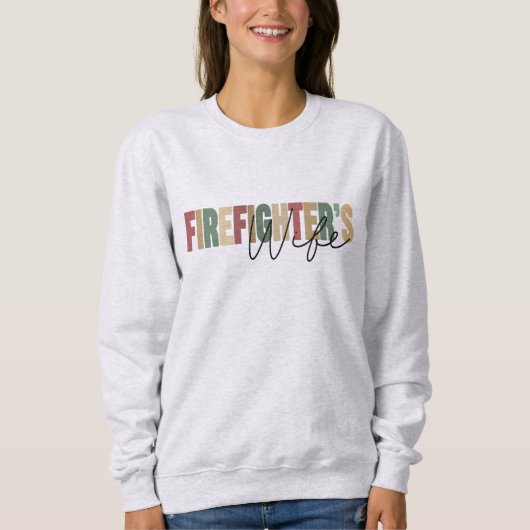 Sweatshirt Femme de pompier (Devant)