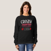 Sweatshirt Femme dingue de Cuisine (Devant entier)