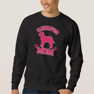 Sweatshirt Femme Drôle Chien Drôle, Cavapoo Chien Maman Cavap
