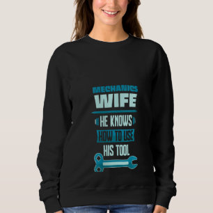 Sweatshirt Femme Drôle Mécanique De Voiture Femme Il Sait Com