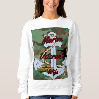 Sweatshirt Femme d'un vétéran de la Marine