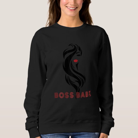 Sweatshirt Femme entrepreneuse Boss Babe (Devant)