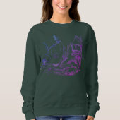 Sweatshirt Femme fantaisie Conçu "Elf Manor" Col crémeux (Devant)
