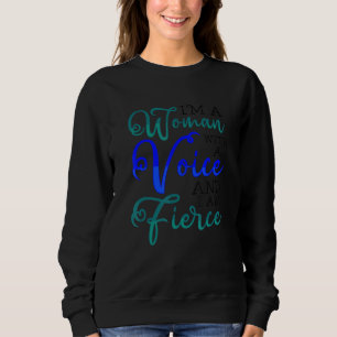 Sweatshirt Femme féministe avec une voix Je suis un féminisme