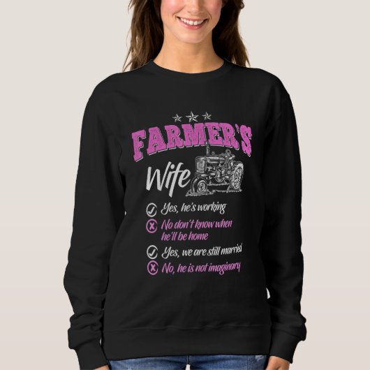 Sweatshirt Femme Fermière D'Un Rancher Fermier _4 (Devant)