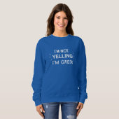 Sweatshirt femme hoody grecque (Devant entier)