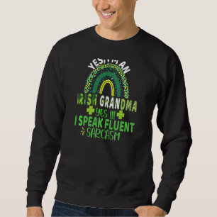 Sweatshirt Femme Je Suis Grand-Mère Irlandaise St Patrick S D