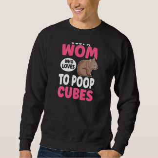 Sweatshirt Femme Juste Une Femme Qui Aime Poop Cubes Pun Pour