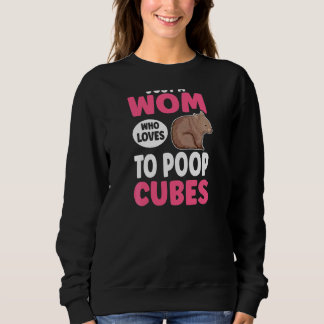 Sweatshirt Femme Juste Une Femme Qui Aime Poop Cubes Pun Pour