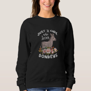 Sweatshirt Femme Juste Une Fille Qui Aime Les Dons Déchets D'