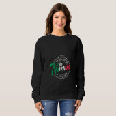 Sweatshirt Femme La Nonna Grand-mère italienne Retraitée Mama (Devant entier)