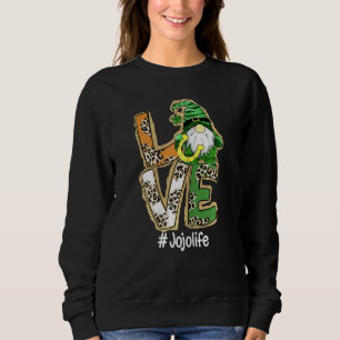 Sweatshirt Femme Love Jojo Vie Gnome Funny St Patrick's Day