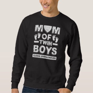 Sweatshirt Femme Maman De Jumeaux Garçons Classic Overachieve