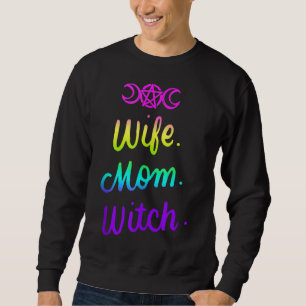 Sweatshirt Femme maman sorcière drôle Halloween femmes cadeau
