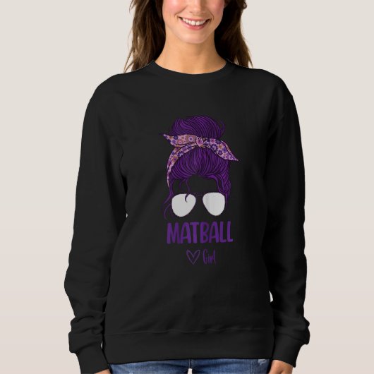Sweatshirt Femme Matball Girl Support Athlètes Féminins (Devant)