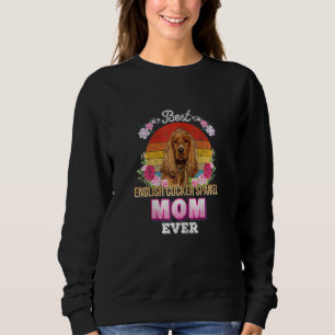 Sweatshirt Femme Meilleur Chien Maman Jamais Anglais Cocker E