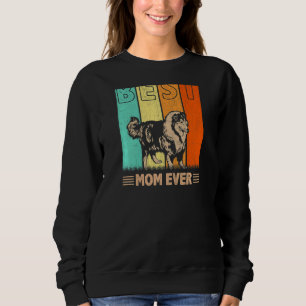 Sweatshirt Femme Meilleure toux Collie Chien Maman Jamais Gra