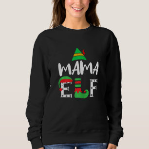 Sweatshirt Femme mignonne X Mas maman maman maman Elf Père No