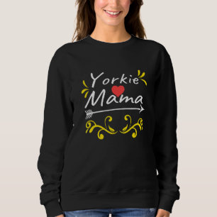 Sweatshirt Femme mignonne Yorkshire Terrier Maman Yorkie Mama