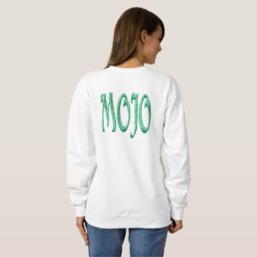 Sweatshirt femme Mojo sweat-shirt blanc dos (Dos entier)