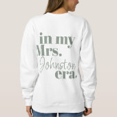 Sweatshirt Femme personnalisée Era Bride Lune de miel Cool te (Dos)