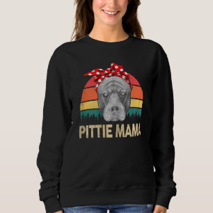 Sweatshirt Femme Pitbull Pittie Mama Pitbull Momma Pibble