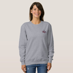 Sweatshirt femme Santa Bat sweat-shirt gris poche