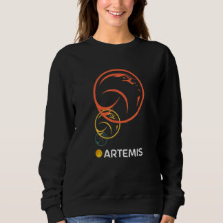 Sweatshirt Femme Sur La Lune Retro Vintage Nous Allons À