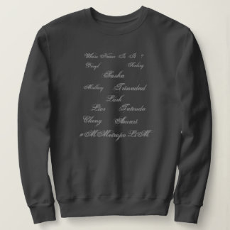 Sweatshirt Femme Sweatshirt, Unisex Names on Front Family Siz