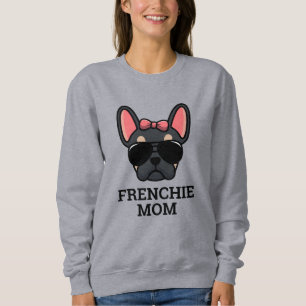 Sweatshirt Femme Tan Noir Français Chien Fréchie Chien Maman