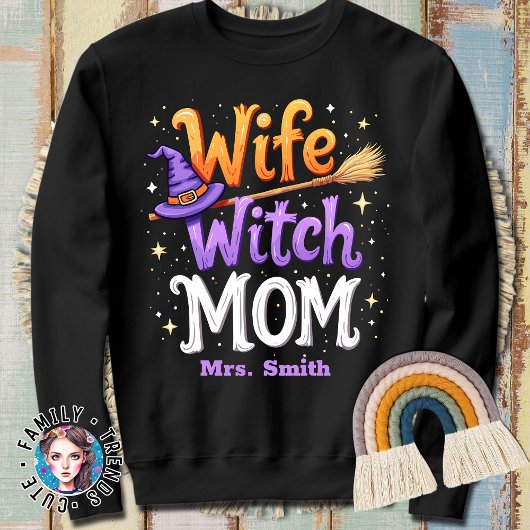 Sweatshirt Femme Witch Maman Drôle Costume Halloween