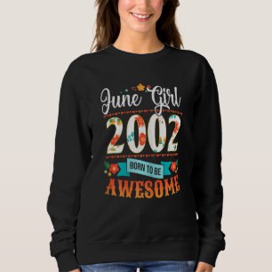 Sweatshirt Femmes 20 Anniversaire Vêtements Juin 2002 20 Ans