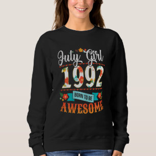 Sweatshirt Femmes 30 Anniversaire Vêtements Juillet 1992 30 A