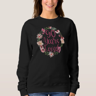 Sweatshirt Femmes 90 ans aimés 90ème Anniversaire fête d'anni