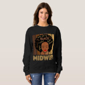 Sweatshirt Femmes afro-américaines noires sage-femme (Devant entier)