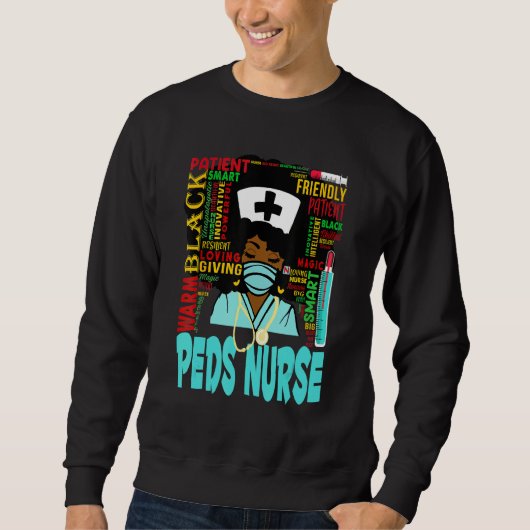 Sweatshirt Femmes afro-américaines Peds noirs Nurse Black His (Devant)