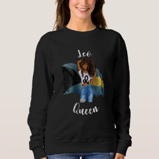 Sweatshirt Femmes Afro Bahamienne Reine Lion Noir Femmes Zodi