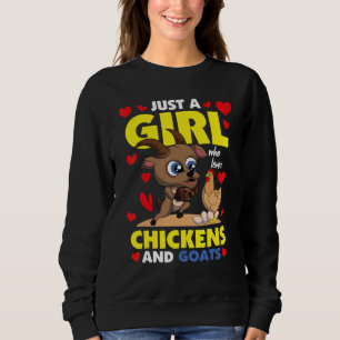 Sweatshirt Femmes agricultrices Juste une fille qui aime les