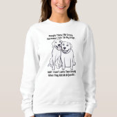 Sweatshirt Femmes Amoureux de les chiens de coton Les gens pe (Devant)
