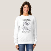 Sweatshirt Femmes Amoureux de les chiens de coton Les gens pe (Devant entier)