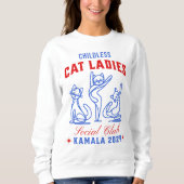 Sweatshirt Femmes au chat sans enfants pour l'élection de Kam (Devant)