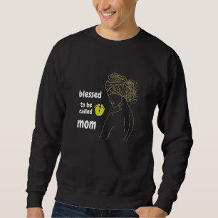 Sweatshirt Femmes Béni D'Être Appelé Maman Futur Enceinte Pr