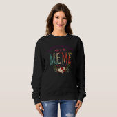 Sweatshirt Femmes Béni D'Être Appelé Mème Floral Drôle Moth (Devant entier)
