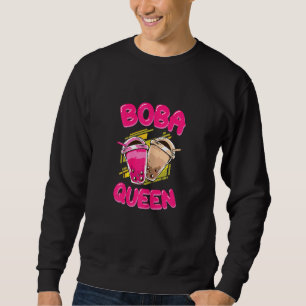 Sweatshirt Femmes Boba Queen Bubble Tea Tapioka perles Femmes