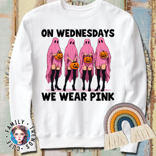 Sweatshirt Femmes Cancer du sein Octobre Nous portons rose