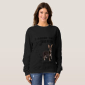 Sweatshirt Femmes Chiweenie Dit Maman Papa Imprimer Dachshund (Devant entier)