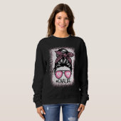 Sweatshirt Femmes Cna Life Bleached Certified Nurtified Assis (Devant entier)