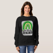 Sweatshirt Femmes Cool Un Professeur Lucky Rainbow St Patrick (Devant entier)
